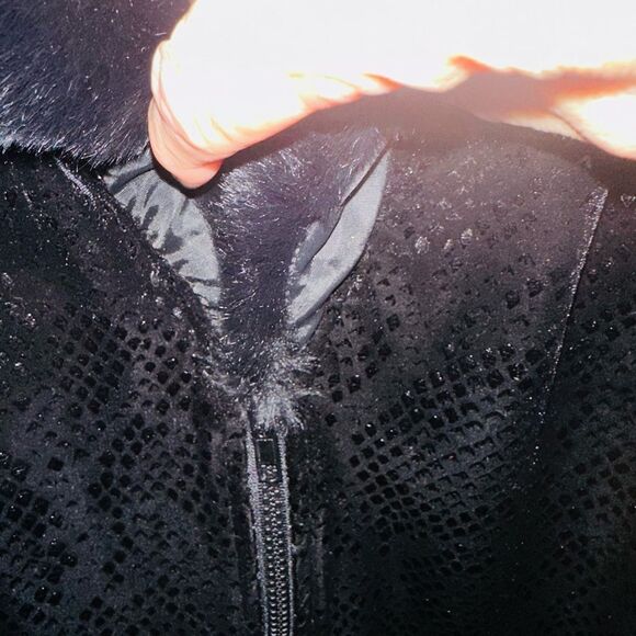 Jacket Special Occasion STUNNING Faux Fur cuffs and collar.  Vintage - Picture 4 of 6